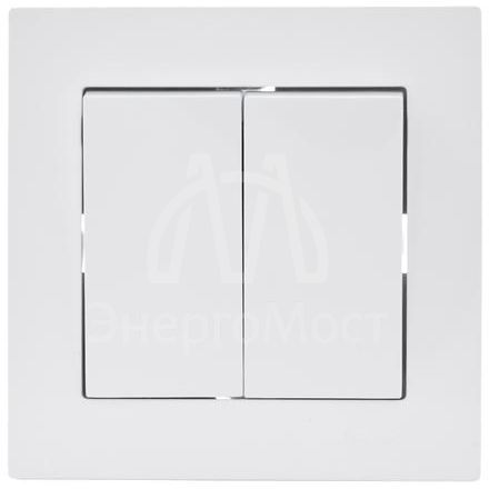 Механизм выключателя 2-кл. СП VESNA бел. LEZARD 742-0288-101