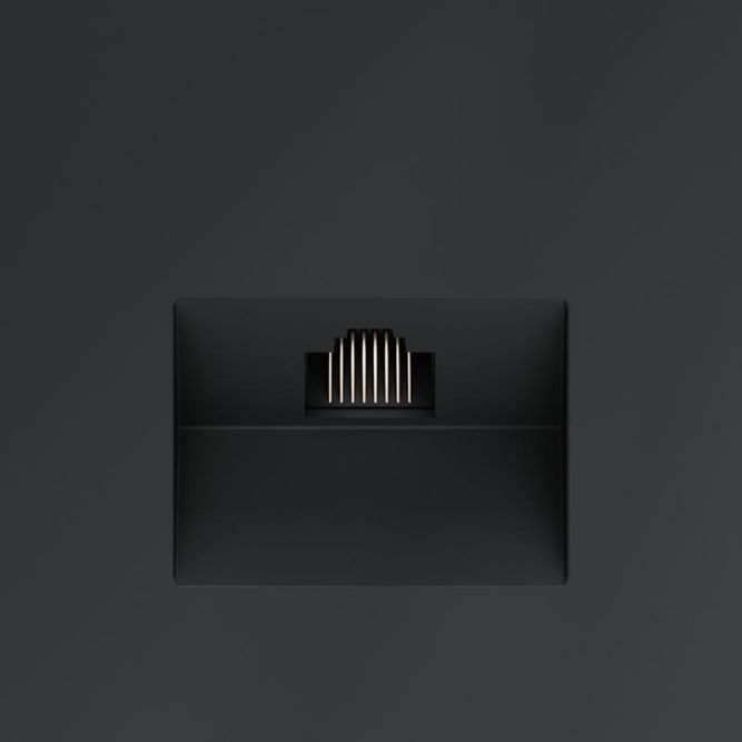 Розетка компьютерная 1-м СП S70 RJ45 кат.6 механизм графит Voltum VLS060107