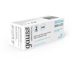 Светильник светодиодный UNIVERSAL 36Вт 4000К IP65 3600лм 1170х60х55 линейный с возможностью соединения в линию матов. GAUSS 843425236