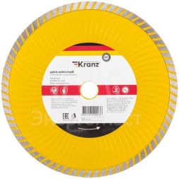 Диск алмазный отрезной Turbo волна 230х22.2х2.4х10мм Kranz KR-90-0135