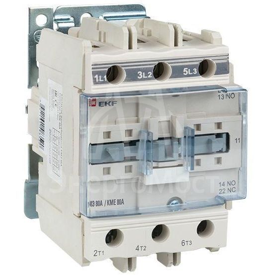 Контактор КМЭ 80А 220В NO+NC EKF ctr-s-80-220