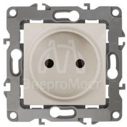 Механизм розетки 1-м СП Эра12 12-2105-02 16А IP20 16AX 250В 2P сл. кость Эра Б0018255