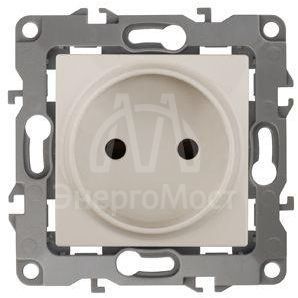 Механизм розетки 1-м СП Эра12 12-2105-02 16А IP20 16AX 250В 2P сл. кость Эра Б0018255