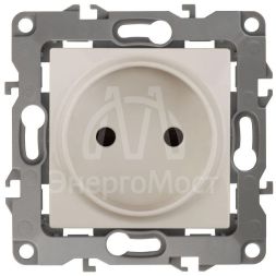 Механизм розетки 1-м СП Эра12 12-2105-02 16А IP20 16AX 250В 2P сл. кость Эра Б0018255