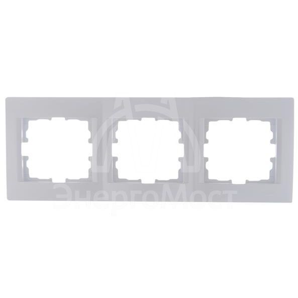 Рамка 3-м Karina горизонт. жемчуж./бел. перламутр LEZARD 707-3000-148