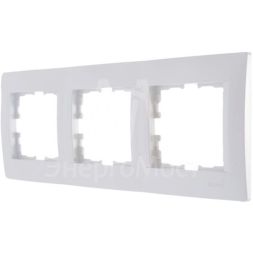 Рамка 3-м Karina горизонт. жемчуж./бел. перламутр LEZARD 707-3000-148