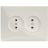 Розетка 2-м СП Pixel 16А IP20 без заземл. в сборе беж. TOKOV ELECTRIC TKE-PX-R2F-C02