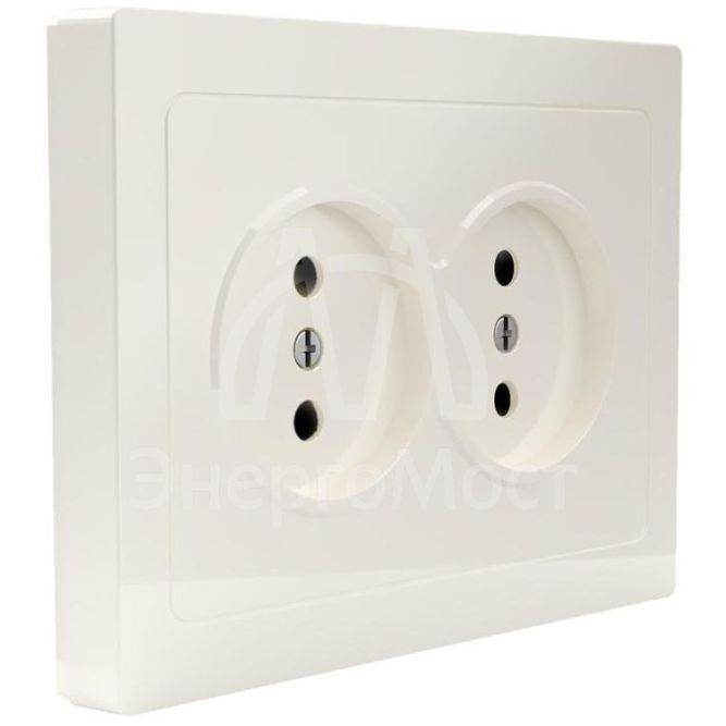 Розетка 2-м СП Pixel 16А IP20 без заземл. в сборе беж. TOKOV ELECTRIC TKE-PX-R2F-C02