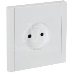Розетка СП FORTE&amp;amp;PIANO FP218 10А без заземл. без защ. шторок винт. крепл. бел. IEK FP-R10-10-K01