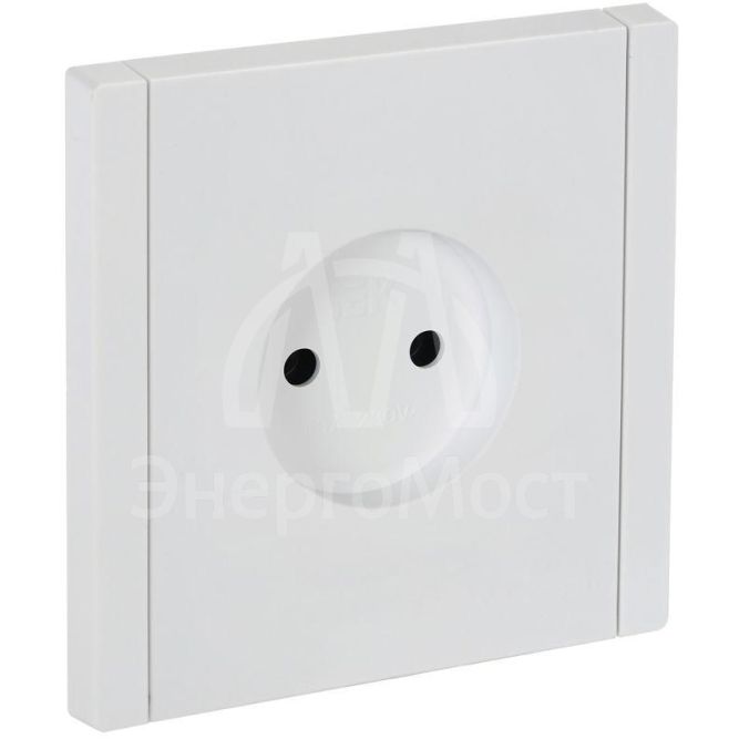 Розетка СП FORTE&amp;amp;PIANO FP218 10А без заземл. без защ. шторок винт. крепл. бел. IEK FP-R10-10-K01