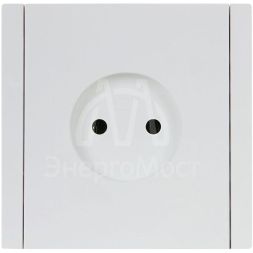 Розетка СП FORTE&amp;amp;PIANO FP218 10А без заземл. без защ. шторок винт. крепл. бел. IEK FP-R10-10-K01