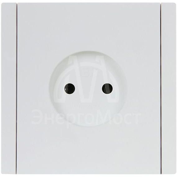 Розетка СП FORTE&amp;amp;PIANO FP218 10А без заземл. без защ. шторок винт. крепл. бел. IEK FP-R10-10-K01