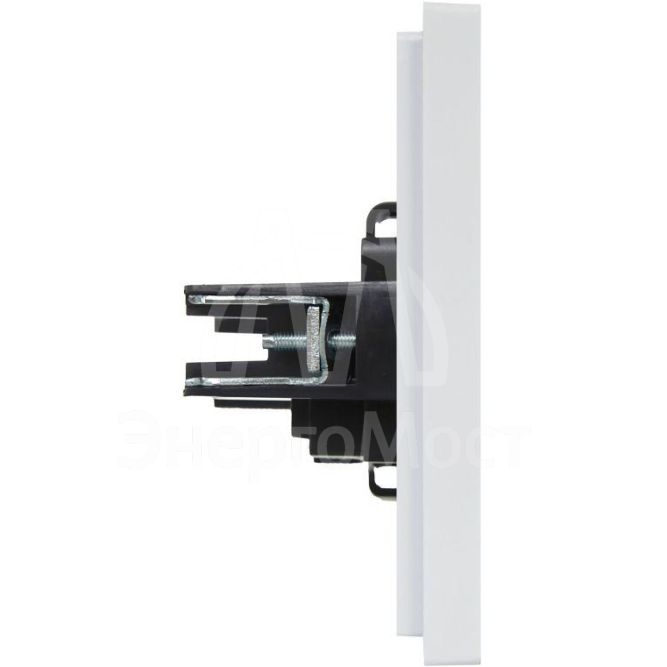 Розетка СП FORTE&amp;amp;PIANO FP218 10А без заземл. без защ. шторок винт. крепл. бел. IEK FP-R10-10-K01