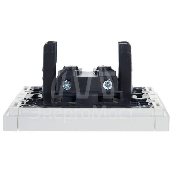 Розетка СП FORTE&amp;amp;PIANO FP218 10А без заземл. без защ. шторок винт. крепл. бел. IEK FP-R10-10-K01