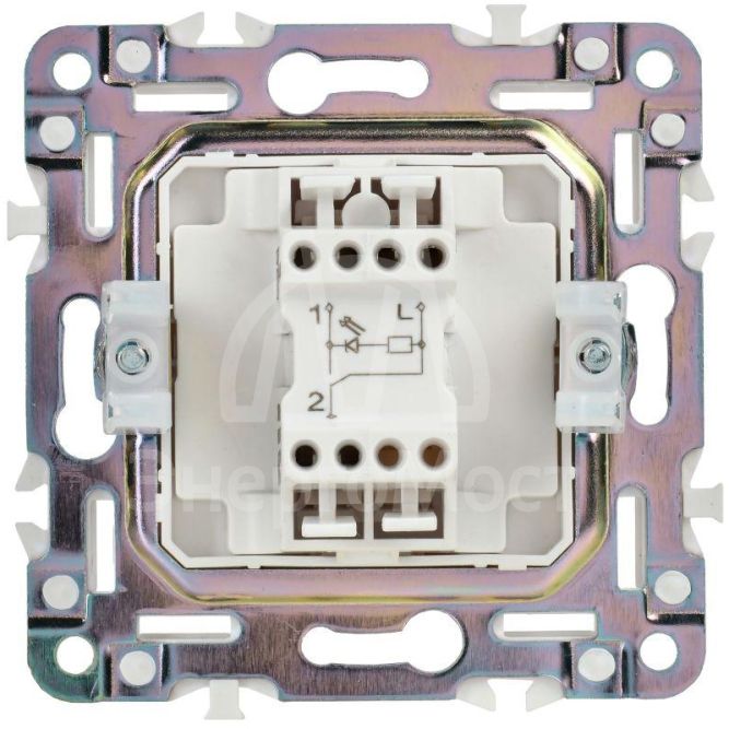 Выключатель 1-кл. SKANDY 10А SK-V07Bl с индикацией черн. IEK SK-V10-1-10-K02
