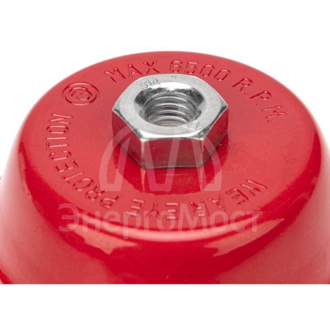 Щетка чашечная для УШМ крученая стальная проволока 125мм М14 Kranz KR-91-1235