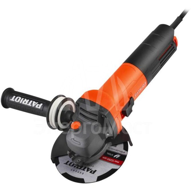 Машина углошлифовальная (УШМ) AG 125 тонкий корпус пылезащищенная 850Вт Диск 125мм PATRIOT 110301125