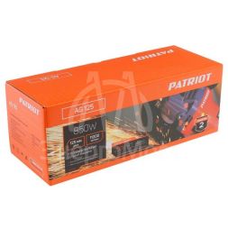 Машина углошлифовальная (УШМ) AG 125 тонкий корпус пылезащищенная 850Вт Диск 125мм PATRIOT 110301125