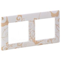 Рамка 2-м Valena Life универсальная ампир бел. Leg 754102