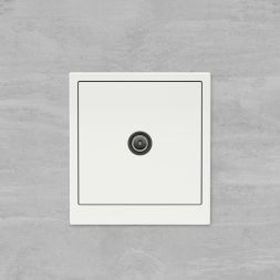 Розетка телевизионная проходная TV KANT бел. магнолия DKC 7000513