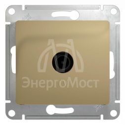 Механизм розетки TV 1-м СП Glossa оконечной 1DB титан SchE GSL000491