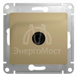 Механизм розетки TV 1-м СП Glossa оконечной 1DB титан SchE GSL000491