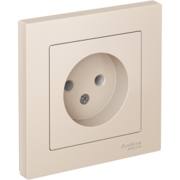 Розетка AtlasDesign 16А без заземл. в сборе беж. SchE ATN000240