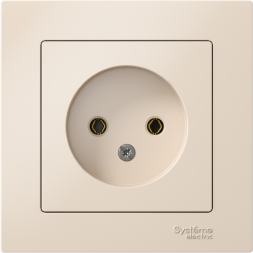 Розетка AtlasDesign 16А без заземл. в сборе беж. SchE ATN000240