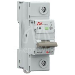 Выключатель автоматический 1п C 80А 10кА AV-125 AVERES EKF mcb125-1-80C-av
