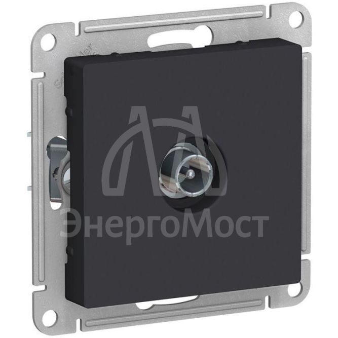 Механизм розетки TV оконечной AtlasDesign 1DB карбон SchE ATN001091