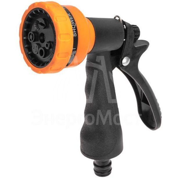 Пистолет-распылитель с резиновой ручкой 7 режимов ЧЕТЫРЕ СЕЗОНА 62-0282