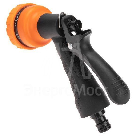 Пистолет-распылитель с резиновой ручкой 7 режимов ЧЕТЫРЕ СЕЗОНА 62-0282
