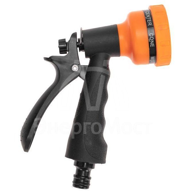 Пистолет-распылитель с резиновой ручкой 7 режимов ЧЕТЫРЕ СЕЗОНА 62-0282