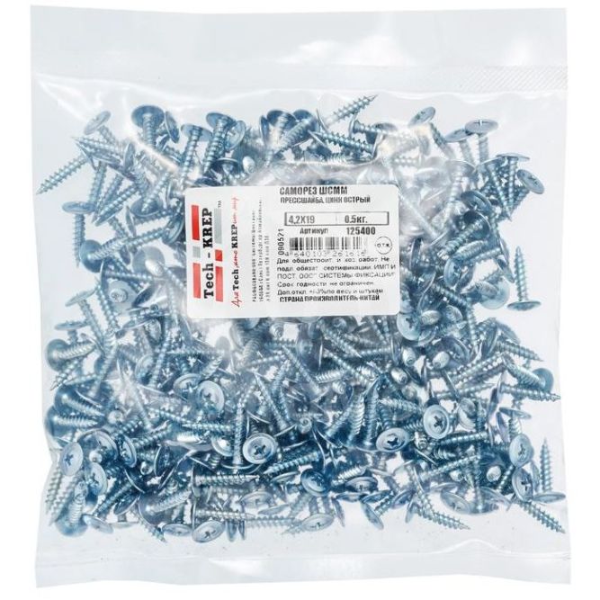 Саморез ШСММ 4.2х19 (уп.0.5кг) Tech-KREP 125400
