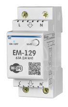 Многофункциональный таймер-реле Новатек-Электро ЕМ-129, 63А, DIN-рейка, Wi-Fi 