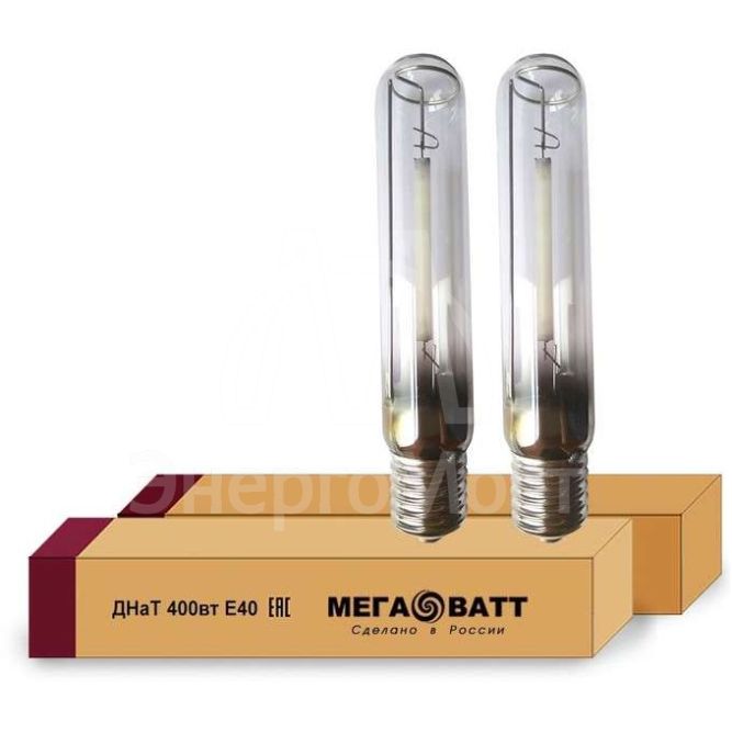 Лампа газоразрядная натриевая ДНаТ 400 E40 (25) МЕГАВАТТ 02959