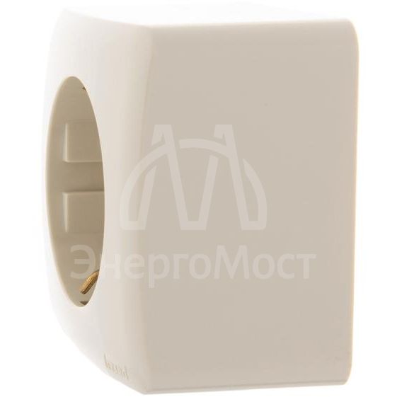 Розетка 1-м ОП VIOLA с заземл. крем. LEZARD 751-0300-122