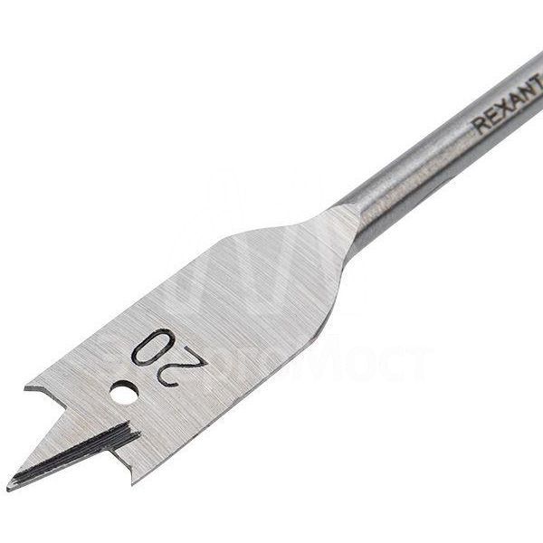 Сверло перовое по дереву 20мм (шестигранный хвостовик) Kranz KR-91-0667