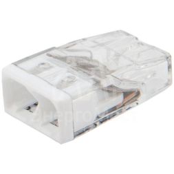 Экспресс-клемма строительно-монтажная СМК 2273-202 2-проводная 0.5-2.5кв.мм (уп.100шт) Rexant 07-3211