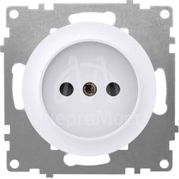 Розетка 1-м СП Florence 16А IP20 без заземл. винт. клеммы механизм бел. 1E10301300 OneKeyElectro 2172766