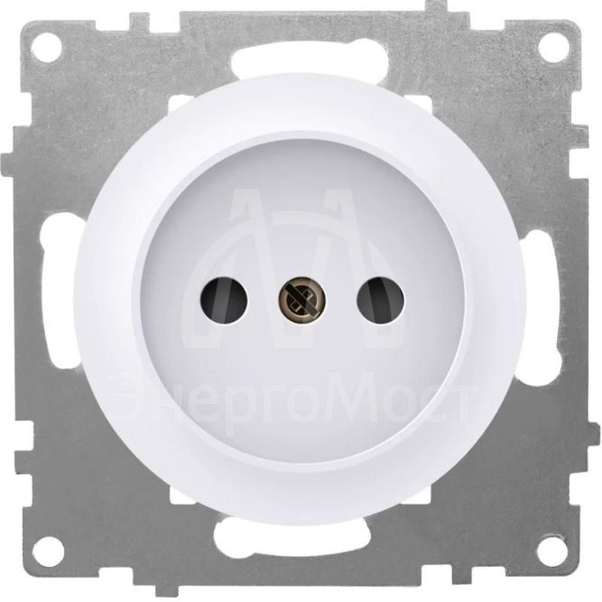 Розетка 1-м СП Florence 16А IP20 без заземл. винт. клеммы механизм бел. 1E10301300 OneKeyElectro 2172766