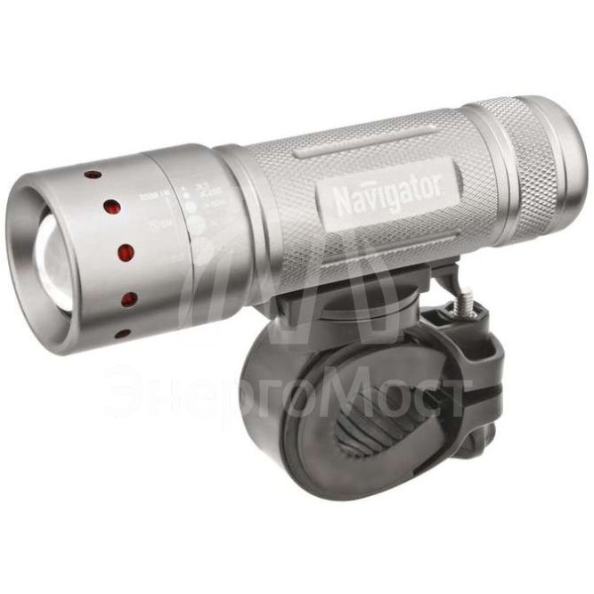 Фонарь 94 964 NPT-B01-3AAA велосипедный 2 крепл. CREE 1LEDх5Вт фокус блист. Navigator 94964
