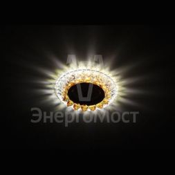 Светильник DK LD19 SL OR/WH MR16 точечный; декор со светодиодной подсветкой прозр. оранж. ЭРА Б0028091