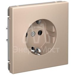 Розетка ArtGallery 16А с заземл. механизм песочн. SE GAL001243
