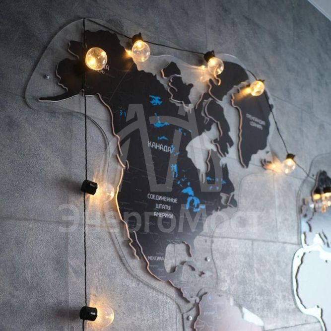 Гирлянда светодиодная &amp;quot;Лофт&amp;quot; 5м 20LED тепл. бел. 1.2Вт IP20 провод ПВХ черн. Neon-Night 303-066