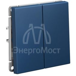 Переключатель 2-кл. ArtGallery (сх. 6/2) 10AX механизм аквамарин SE GAL001165