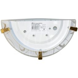 Светильник НББ 21-60 &amp;quot;Морокко&amp;quot; 300/2 М19 1х60Вт E27 IP20 матовый бел./клипса зол. (инд. упак.) Элетех 1005204319