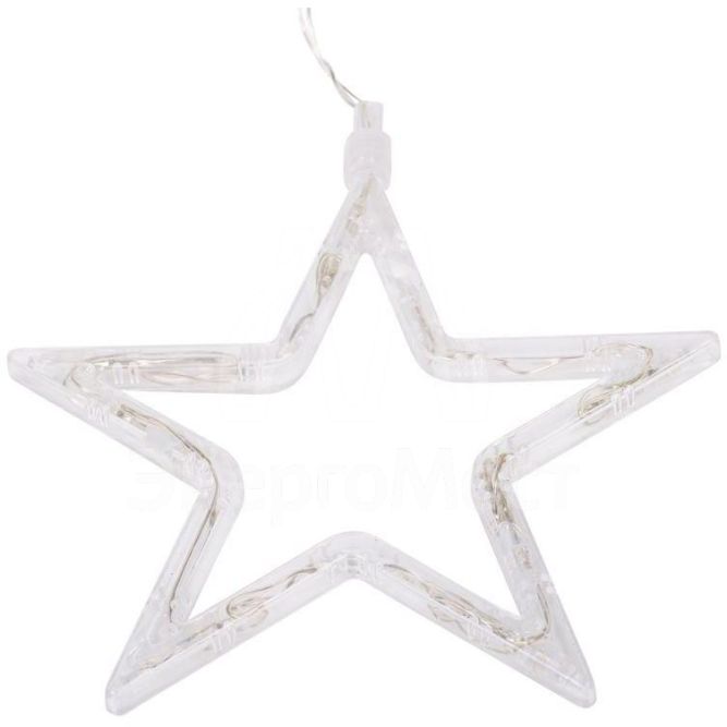 Фигура светодиод. &amp;quot;Звездочка&amp;quot; на присоске (батарейки 3хААА в компл.) 8LED 185х185х10мм тепло-бел. 1Вт 4.5В IP20 NEON-NIGHT 501-011