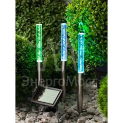 Светильник садовый ERASF024-21 Пузырьки 38см солнечная батарея 3шт ЭРА Б0044230