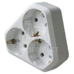 Разветвитель 3-м с заземл. (NEW) Makel 10001204